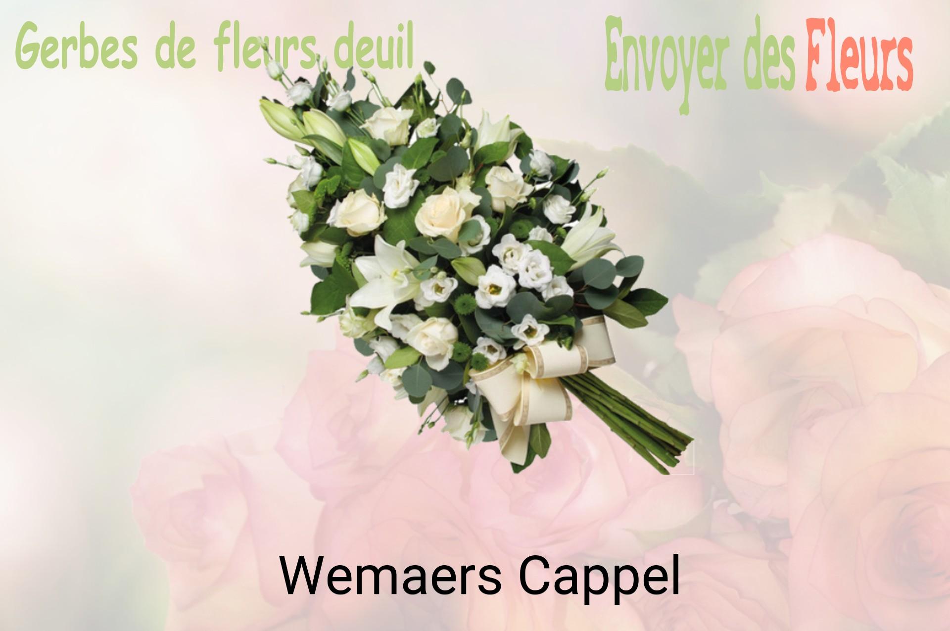 Gerbe de fleurs de deuil livrée à Wemaers-Cappel
